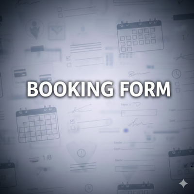 booking form custom built without any plugin on wordpress